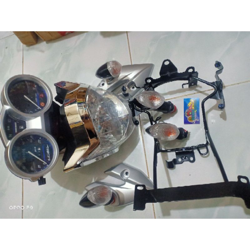 Paket Komplit Vixion Old Hedlamp Breket Lampu Kuping Lampu Spidometer Plus Sen 4 Pic Depan Belakang