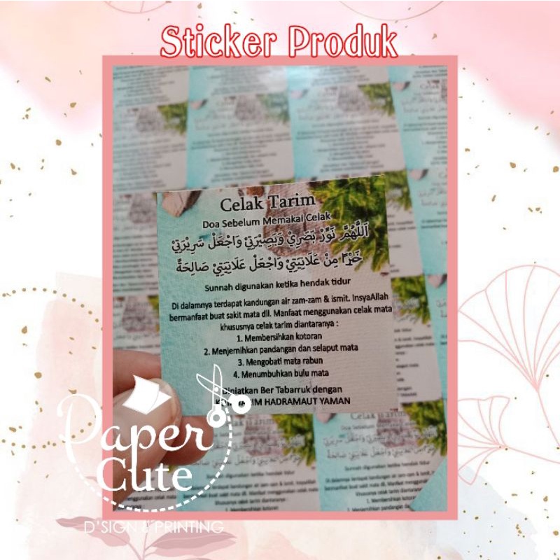 

Sticker Celak Tarim / Sticker Tuffah / Sticker Produk