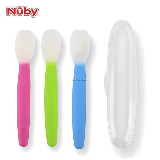 Nuby - Kids Garden Frash Silicone Spoon With Case