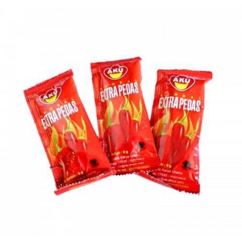 

Akufood Sambal Extra Pedas Sachet 50 x 9 gr