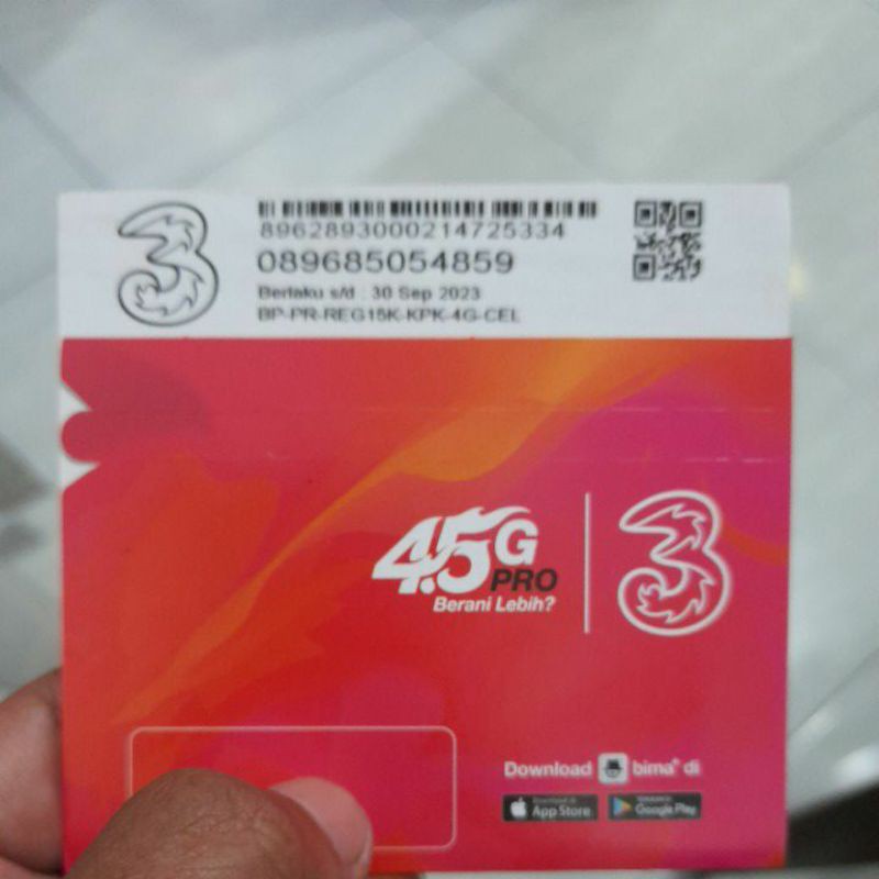 KARTU PERDANA TRI 0K