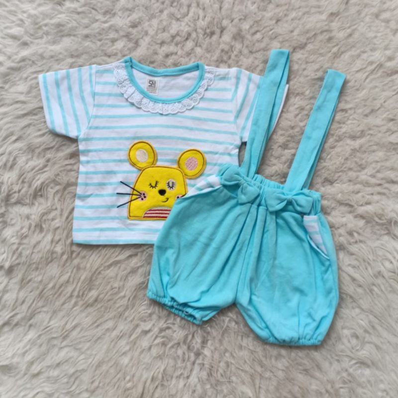 baju bayi overall mouse