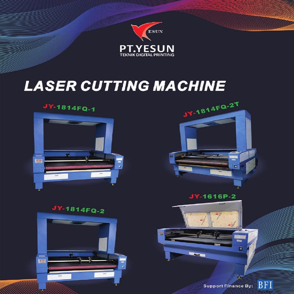 Mesin Laser Cutting Tipe JY-1616-2/Mesin Cutting Tipe JY-1616P-2/Mesin Cutting Laser
