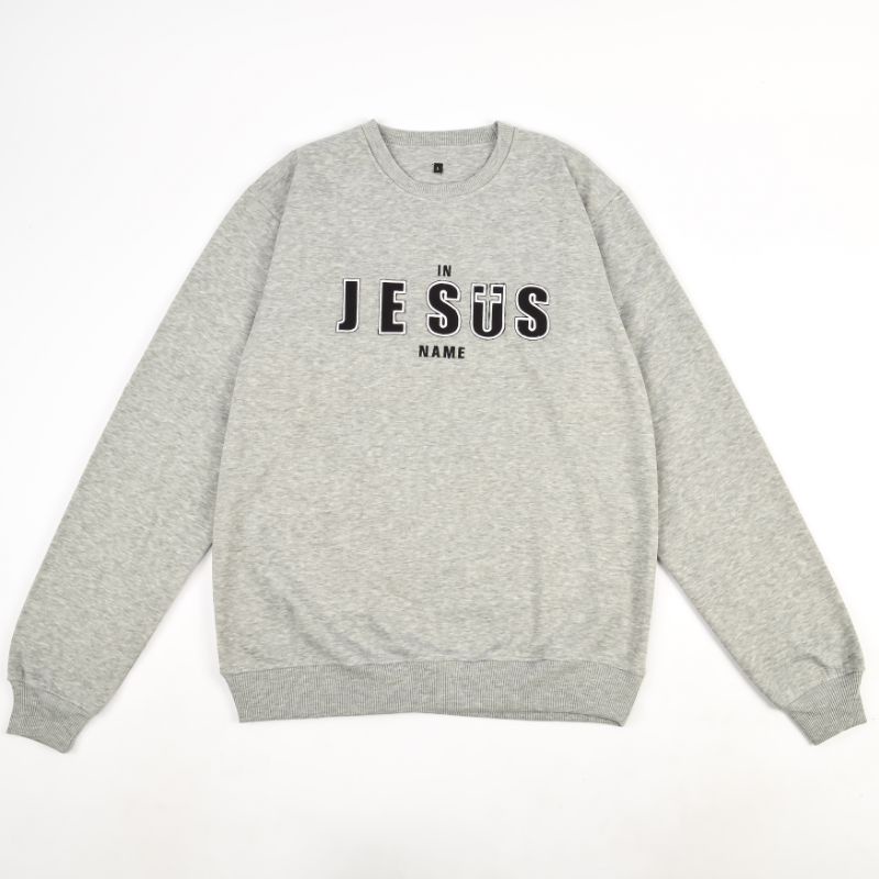 IN JESUS NAME -  Sweater Abu - Flece - Jos Miracle Bandung - Miracle - JMB