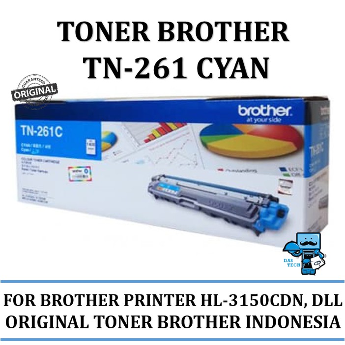 Toner Brother Original TN261 Cyan for HL-3150CDN, HL-3170CDW,dll