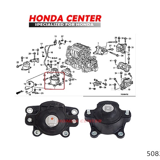 engine mounting depan gantungan mesin depan dudukan mesin depan accord 2008 2009 2010 2011