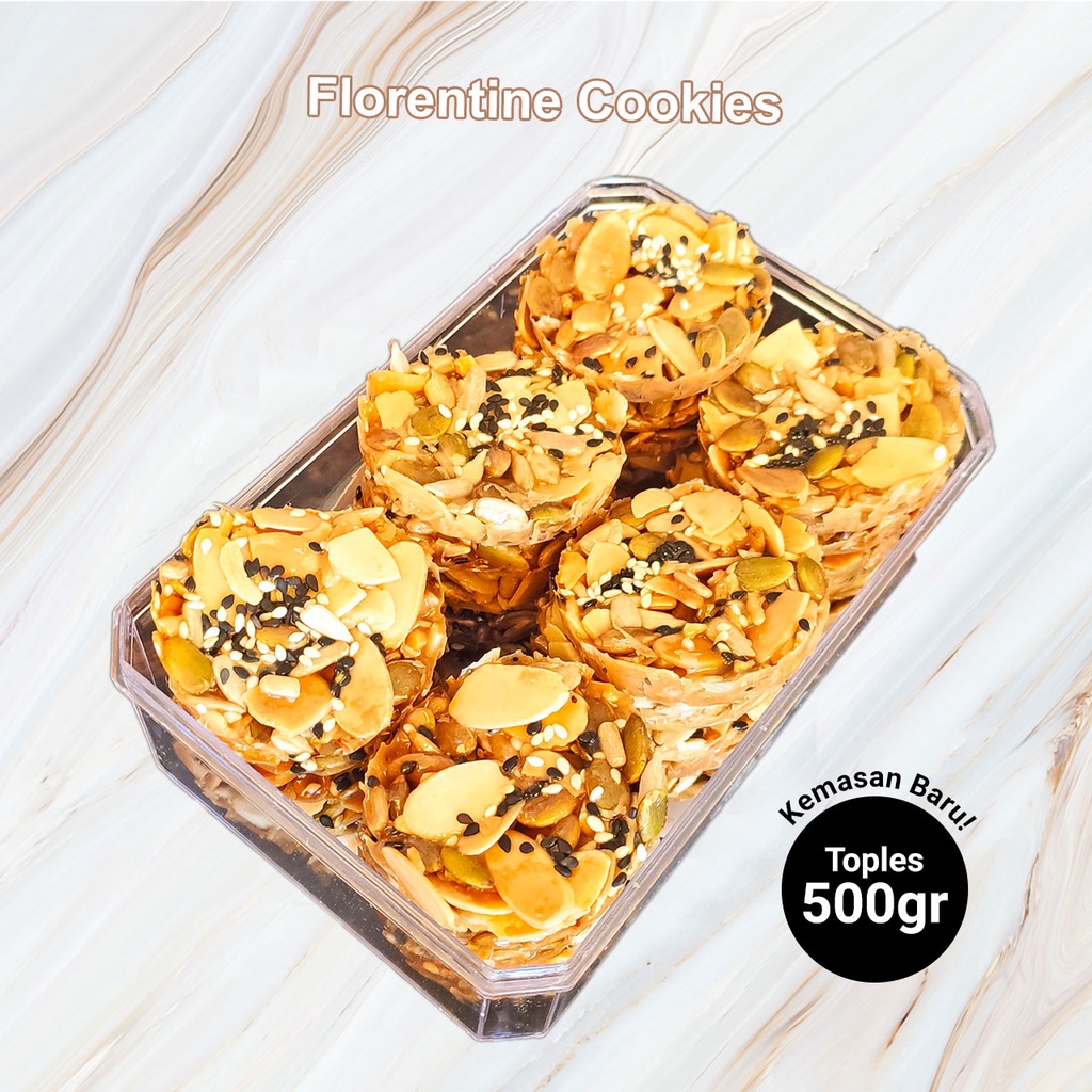 

Florentine Cookies / Crispy Mixed Nuts Florenta Kue Kering Premium Toples 500 gr