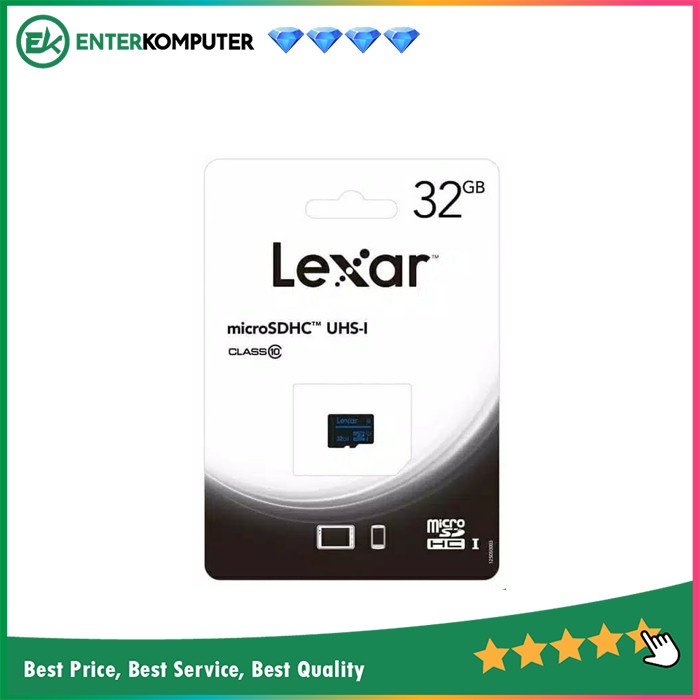 Lexar MicroSD 32GB Class 10 UHS-I 80MB/s