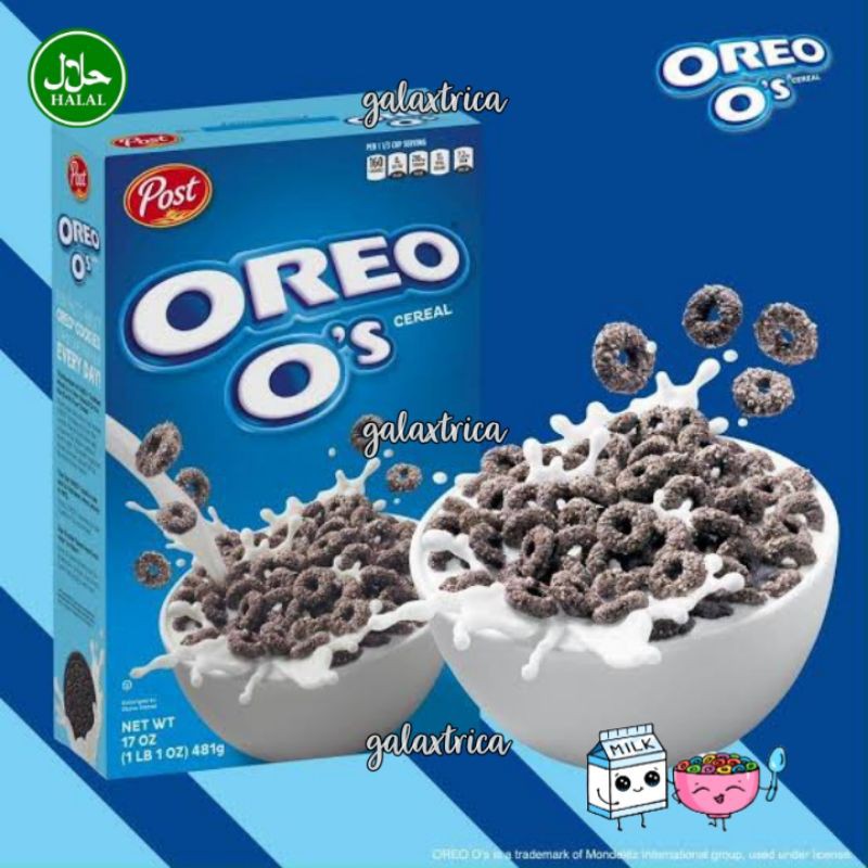 HALAL Oreo O'S Post Cereal Tanpa Marshmallow 311 gr 11 OZ USA