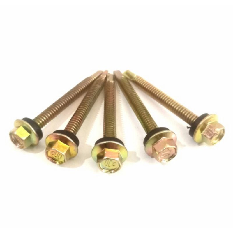 Skrup Baut Baja Ringan Roofing Kuning 12 x 50 (5cm) WILSON isi 275pcs