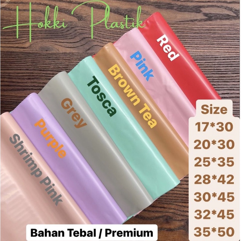 25Lembar Plastik Polymailer 25x35 pembungkus onlineshop premium tebal