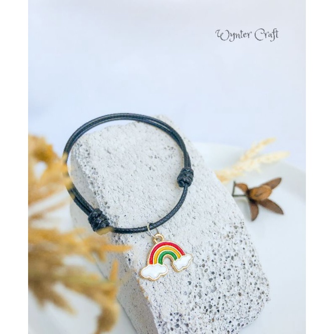 WA137 Gelang Tali Charm Sky / Rainbow / Sun / Clouds by Wynter Craft