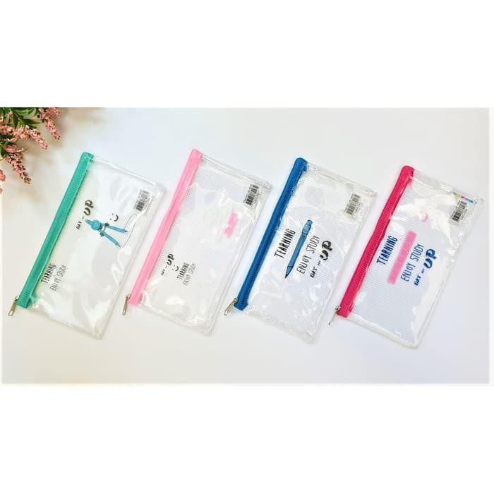 

Tempat Pensil Dompet Kosmetik Map Zipper Sleting A6 Pen Case Lucu