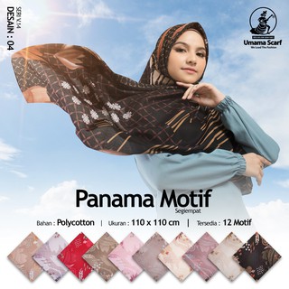 Kerudung segiempat PANAMA MOTIF by Umama Scarf RANDOM  
