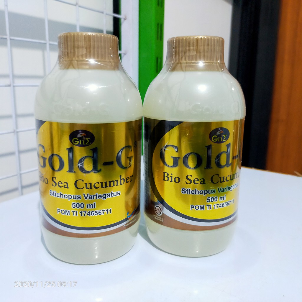 Jelly Gamat GOLD-G Sea Cucumber 500 ml Membantu penyembuhan Penyakit Jantung dan Liver Original Asli