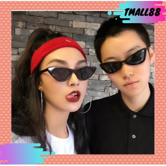 ♥TMALL88♥ Kacamata Hitam Korean Ulzzang Triangle Vintage Cat Eye Sunglasses Women Men KM85