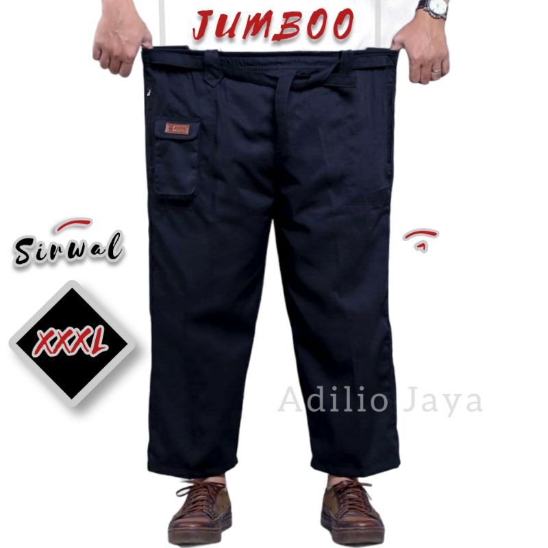 CELANA SIRWAL JUMBO PRIA CASUAL MUSLIM  BIG SIZE XXXL