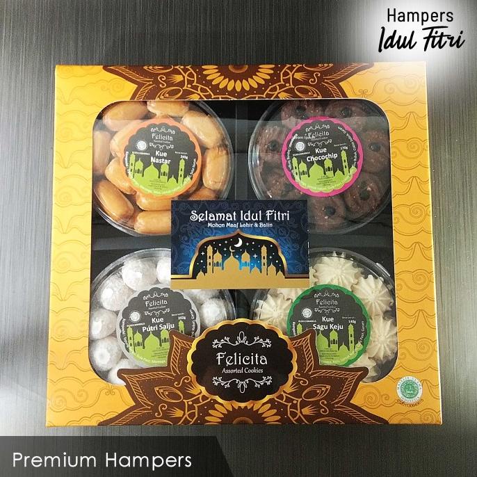 

Paket Hampers Kue Lebaran / Parcel Idul Fitri Felicita Batik Isi 4 Sarahasana_