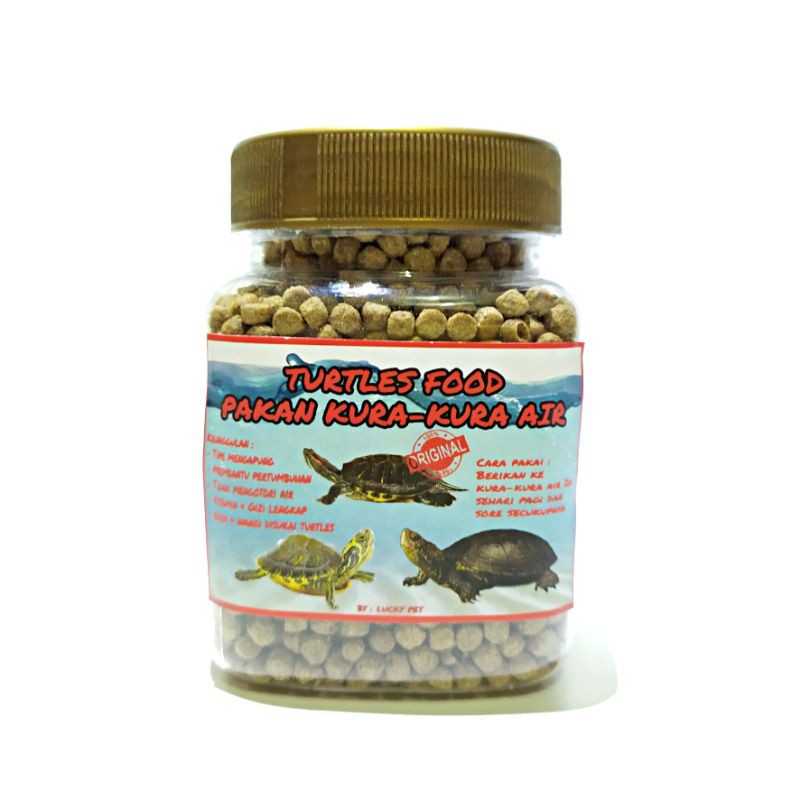 [100 GR] Makanan pelet pakan kura-kura air Brazil res dada merah yellow belly ambon labilabu labi la
