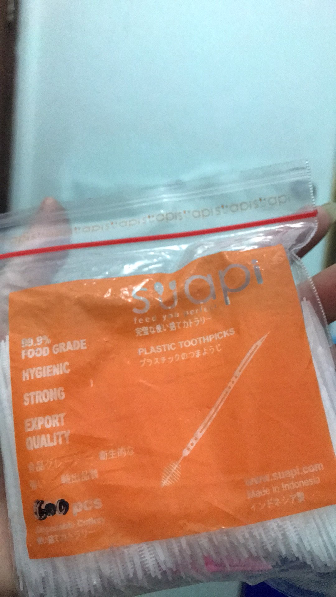 Tusuk Gigi Plastik Suapi Isi 600 Pcs/biji