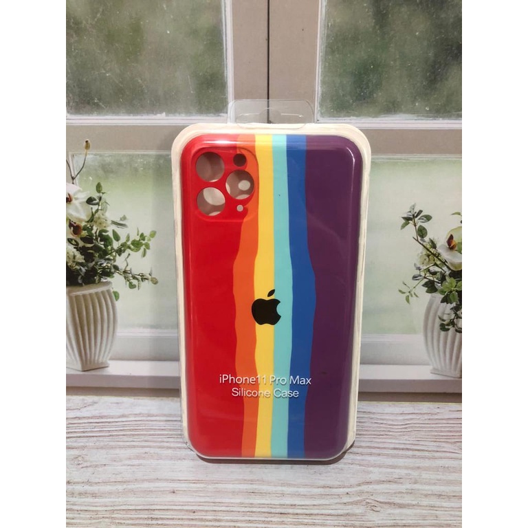 CASE IPHONE 11 PRO MAX SILIKON CASE NEW RAINBOW COVER IPHONE 11 PRO MAX