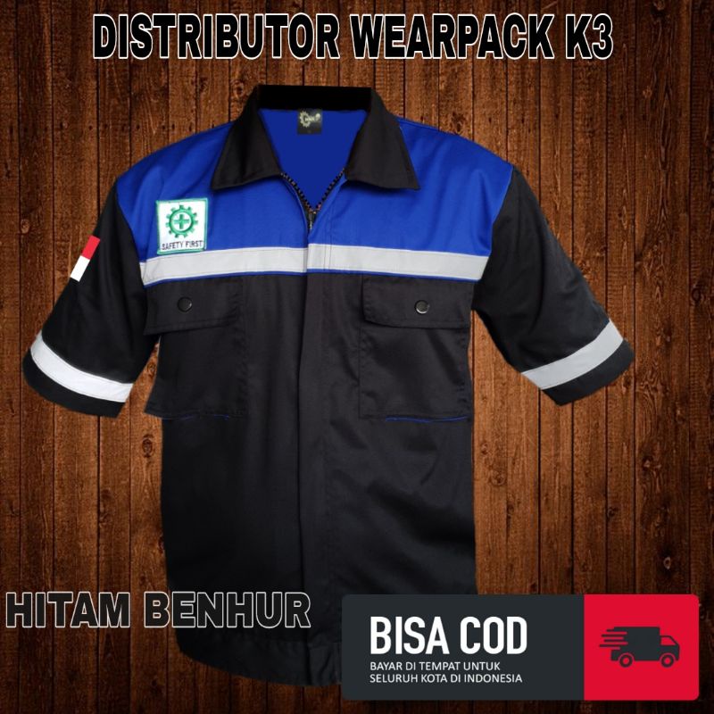 Baju Safety terbaru/ lengan pendek/ seragam kerja/ APD K3