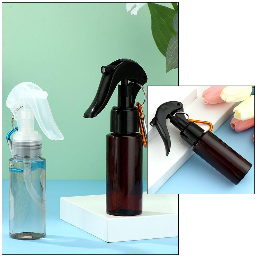 R-flower 60ML Trigger Spray Botol Baru Travel Aksesoris Parfum Atomiser Dengan Kait Carabiner Wadah Kosong