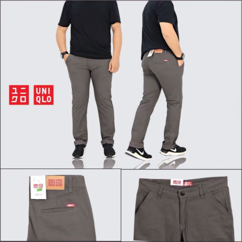 CELANA PANJANG CHINO X UNIQLO PANTS &amp; CELANA CHINO SUPR3M3 PREMIUM BESTSELLER