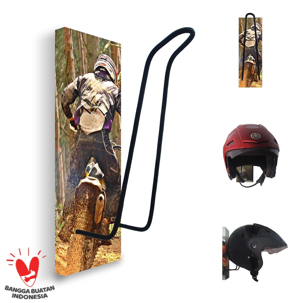 GANTUNGAN HELM - TEMPAT HELM - RAK HELM MOTOR CROSS 102