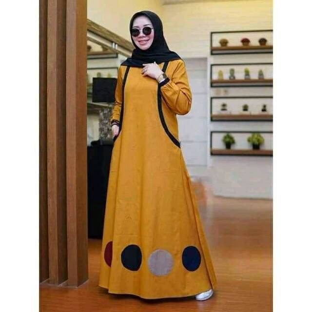 Gamis Syar'i, Gamis 2022, Gamis Murah, Gamis Modern, Gamis Syar'i Modern, Gamis Terbaru, Gamis Ninos, Gamis Sherly Size S M L XL XXL XXXL Jumbo, Khalisa Collection-5