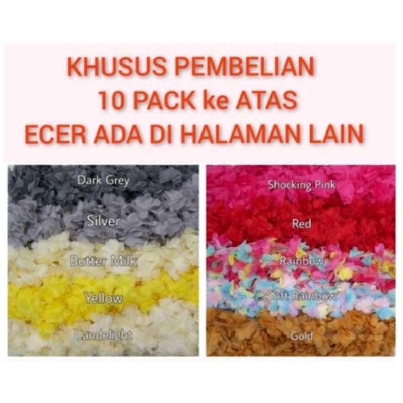 BUNGA FRILL SIFON - MINIMAL PEMBELIAN 10 (1 WARNA)