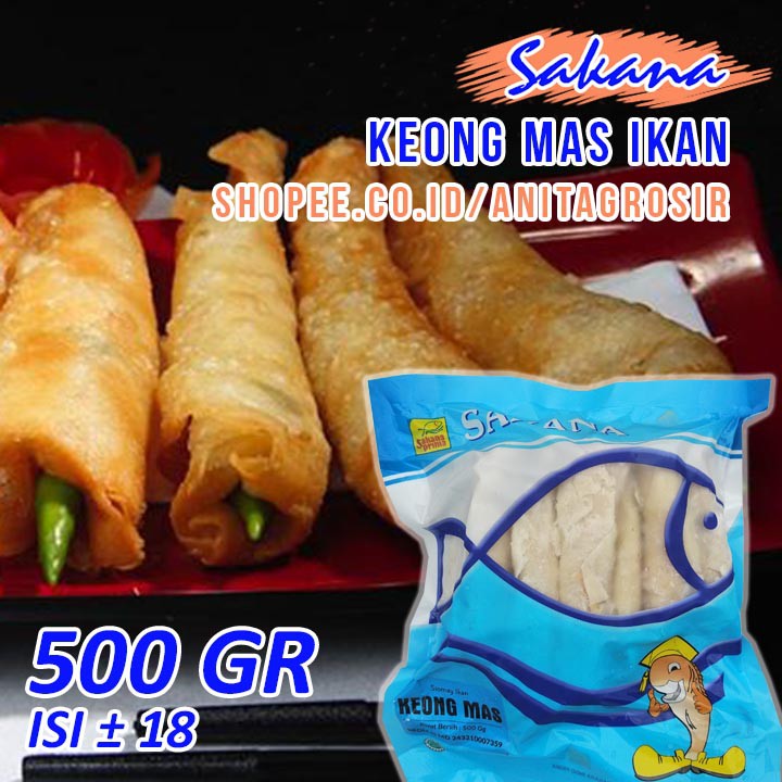 Jual Sakana Keong Mas Ikan 500gr Sakana Food Halal Tanpa Pengawet