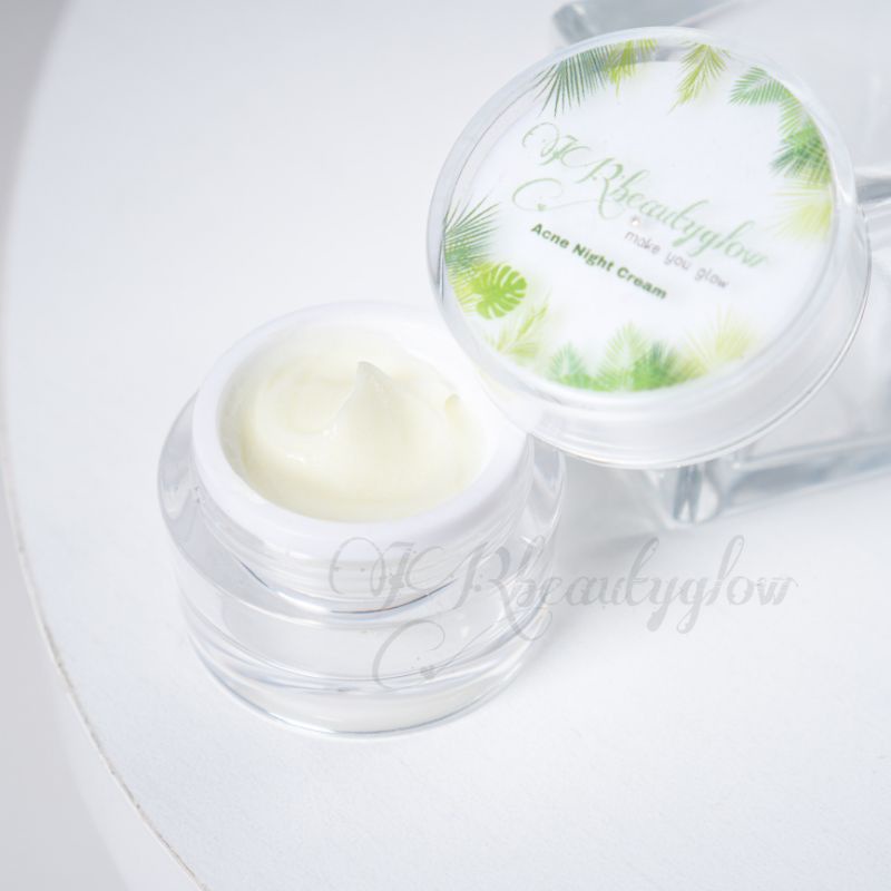 Irbebeautyglow acne night cream, cream malam untuk kulit berjjerawat