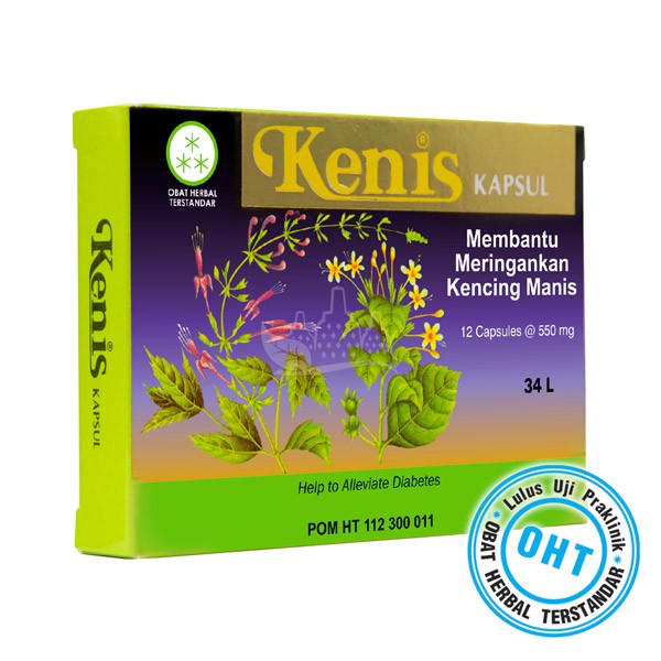 KENIS 12 KAPSUL - Borobudur Herbal - Membantu meringankan kencing manis