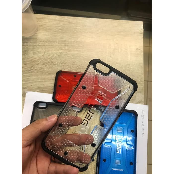 Case UAG transparan iphone 6 plus  softcase warna bahan fuze
