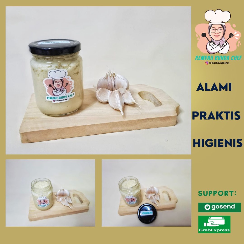 

Bumbu Bahan Masakan Dasar Baceman Bawang Putih Lembut Halus Murah