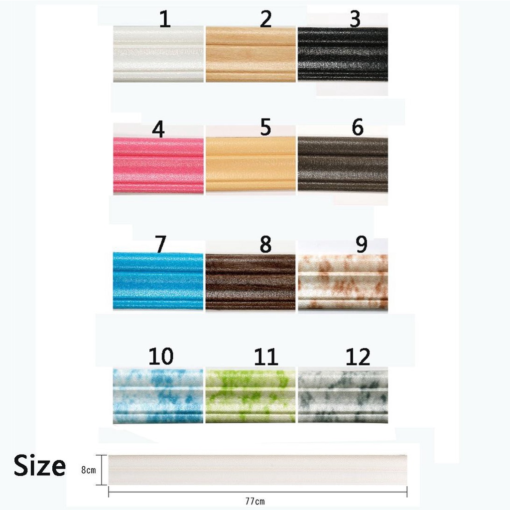 Agustina Waist Line Sticker Dekorasi Timbul 3D Wall Sticker Foam Dekorasi Rumah Garis Sudut