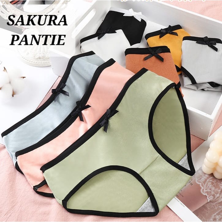 SAKURA PANTIE CELANA DALAM REMAJA ABG DEWASA WANITA KOREA IMPOR NOT SOREX BAHAN KATUN IMPOR