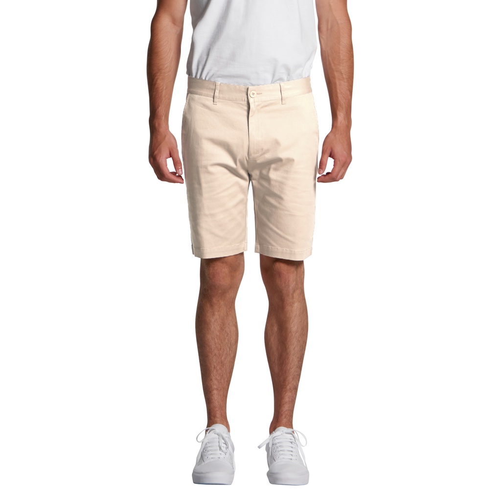 CELANA PENDEK CHINO PRIA SLIMFIT CREAM TWILL COTTON PREMIUM