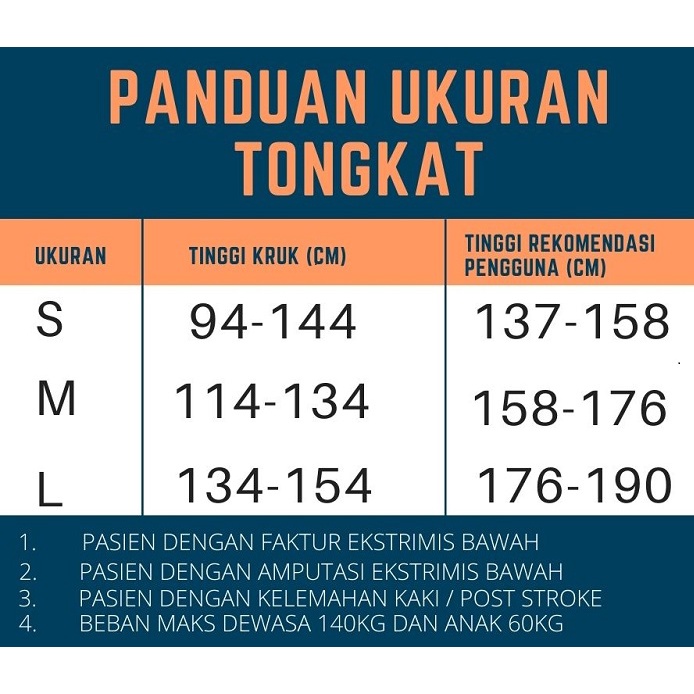 TONGKAT KETIAK KRUK KETIAK SATUAN