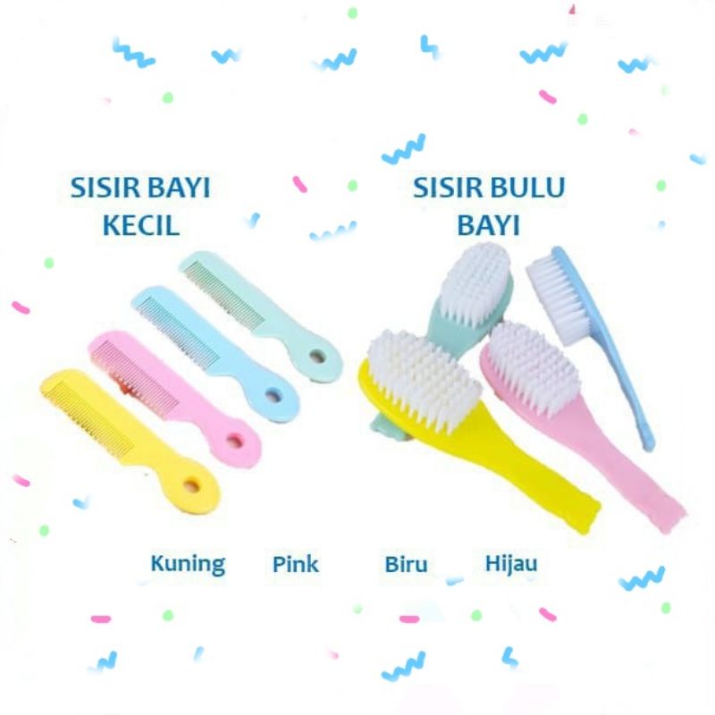 Set Sisir Sikat Bayi Baby 2in1 Newborn Lembut Halus