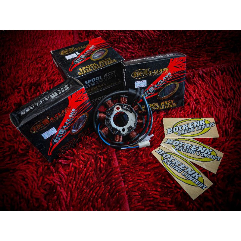 SPULL STATOR ASSY MP, GL PRO CDI, FIZ R, VEGA, SUPRA X 125, SHOGUN 125 SKM - BOYRENK RACING