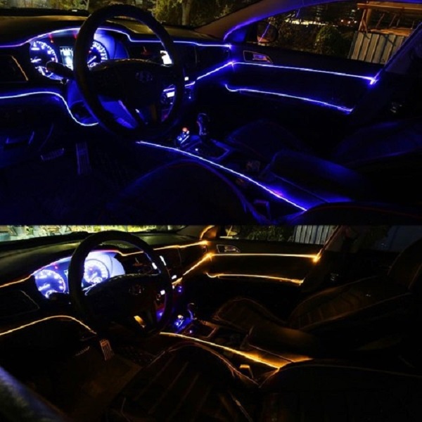 Lampu Interior Mobil RGB Interior LED Ambient Light App