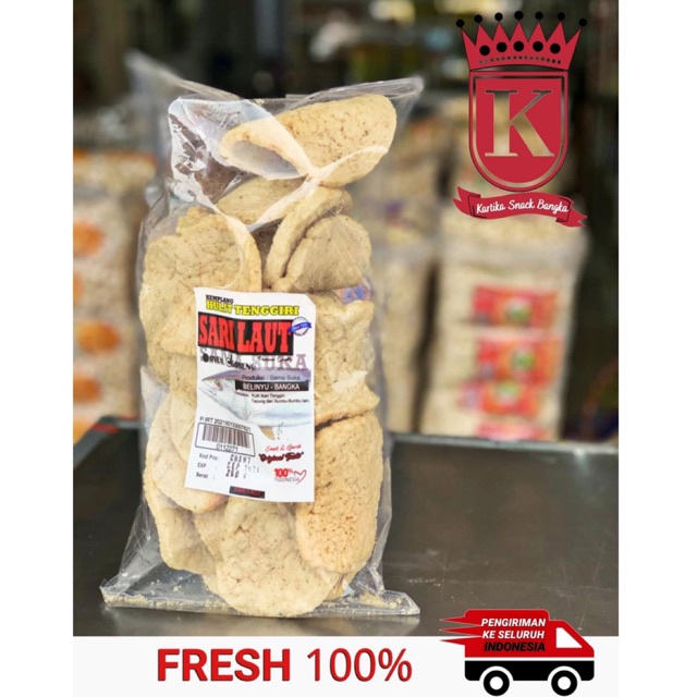 

Kemplang Kulit Ikan Tenggiri Cap Sari Laut Khas Bangka 250gr