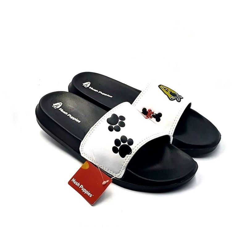 Hush Puppies Putih Sendal slop pria wanita sandal selop karet Hush Puppies