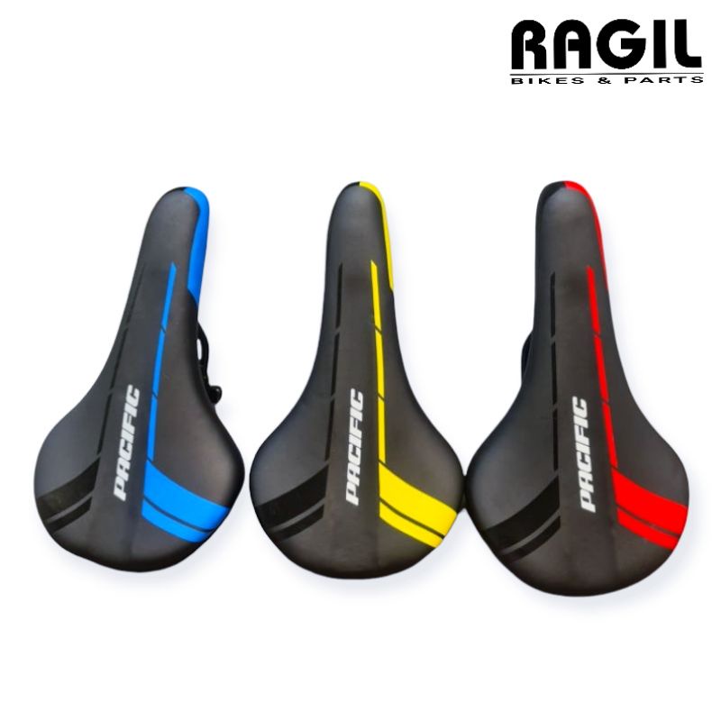 SADEL SEPEDA PACIFIC SP H 181 H181 MTB LIPAT FEDERAL MINION MINITREK SEDEL SADDLE JOK TIPIS HITAM KU