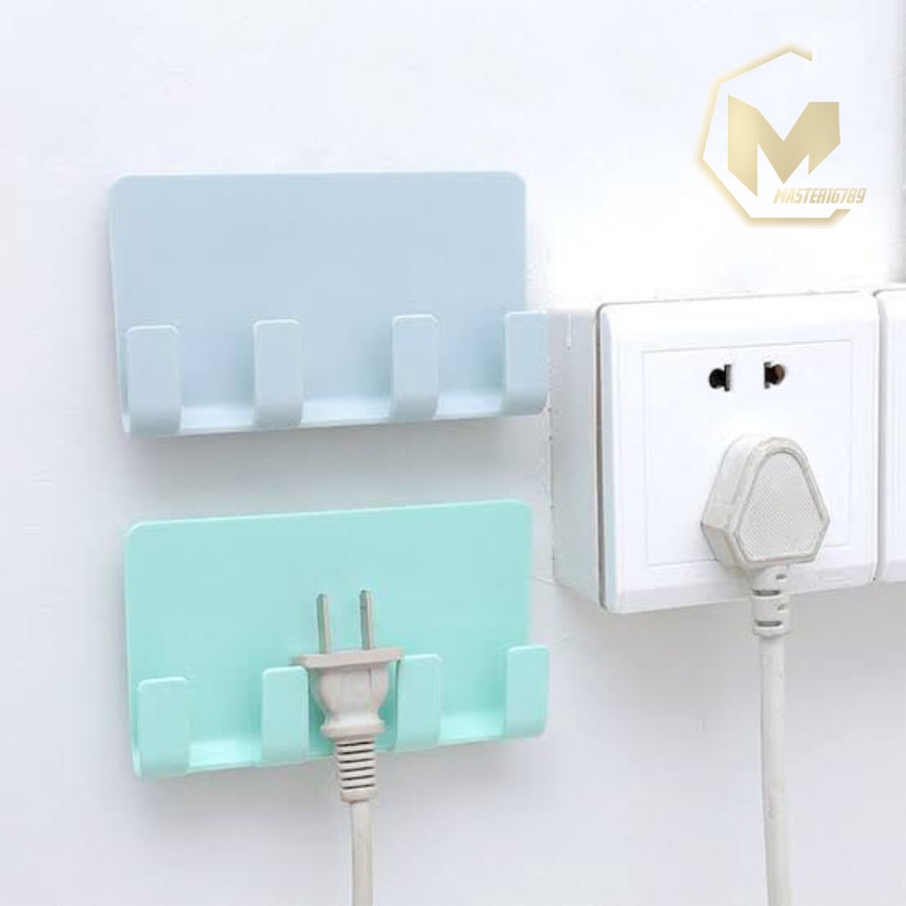 RT108 gantungan hook tempel dapur kamar mandi charger hp 4 kait serbaguna MA3060