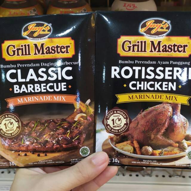 

Jays bumbu perendam grill master 30gr