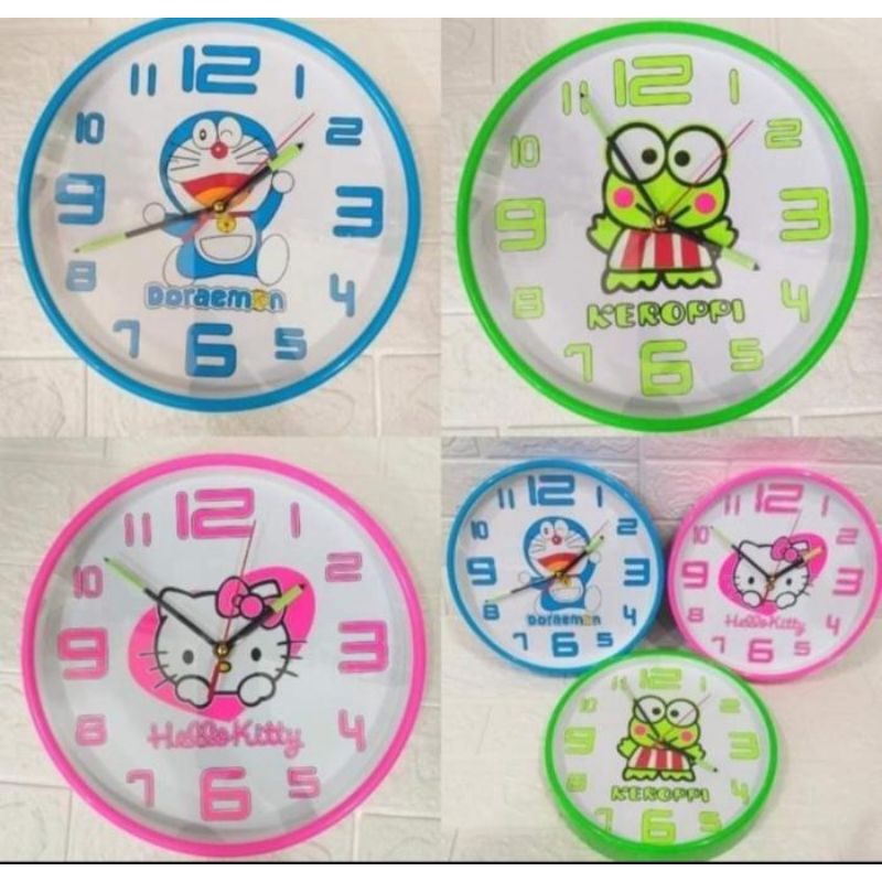 Jam Dinding Ogana Glow in the Dark / jam kekinian murah