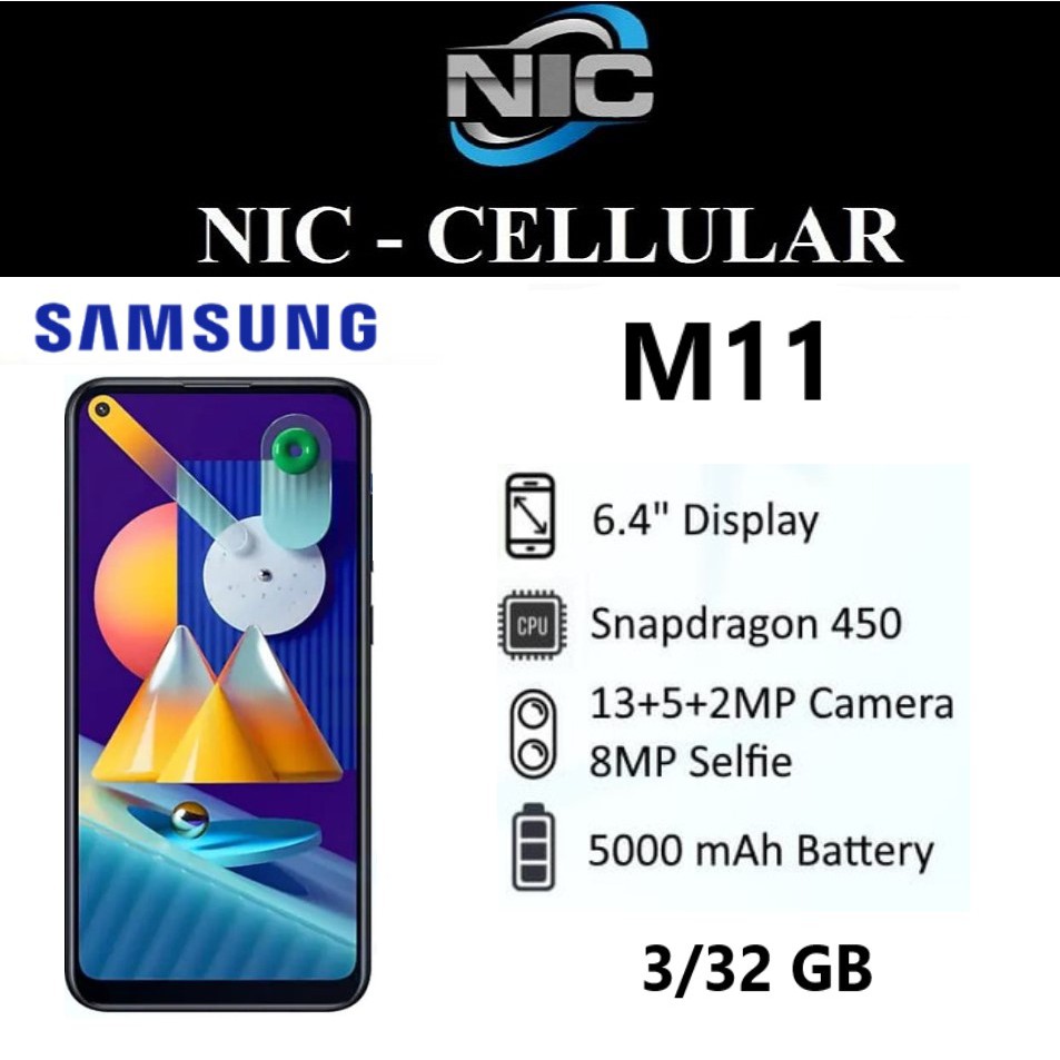 Samsung Galaxy M11 3/32GB RAM 3GB ROM 32GB Garansi Resmi